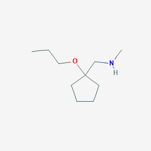 N-methyl-1-(1-propoxycyclopentyl)methanamine