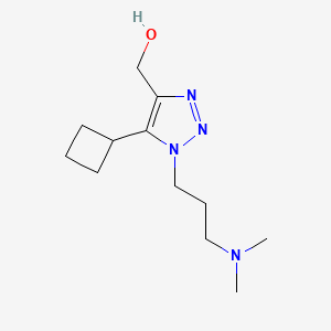 {5-cyclobutyl-1-[3-(dimethylamino)propyl]-1H-1,2,3-triazol-4-yl}methanol