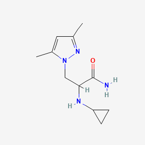 2-(Cyclopropylamino)-3-(3,5-dimethyl-1h-pyrazol-1-yl)propanamide