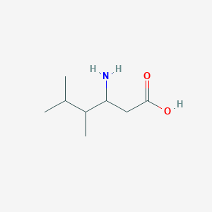 molecular formula C8H17NO2 B13630908 3-Amino-4,5-dimethylhexanoic acid 