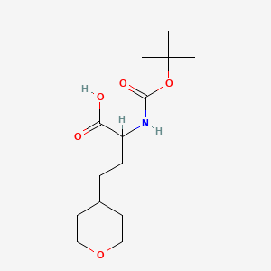 2-{[(Tert-butoxy)carbonyl]amino}-4-(oxan-4-yl)butanoic acid