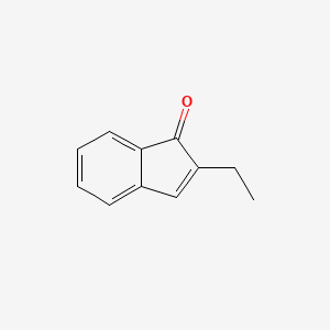 molecular formula C11H10O B13630948 2-ethyl-1H-inden-1-one 