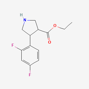 Ethyl 4-(2,4-difluorophenyl)pyrrolidine-3-carboxylate