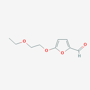 molecular formula C9H12O4 B13631002 5-(2-Ethoxyethoxy)furan-2-carbaldehyde 