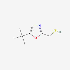 molecular formula C8H13NOS B13631077 (5-(tert-Butyl)oxazol-2-yl)methanethiol 