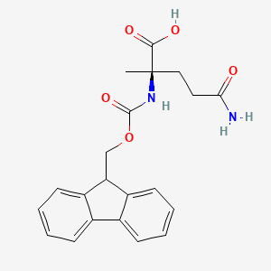 (2R)-4-carbamoyl-2-({[(9H-fluoren-9-yl)methoxy]carbonyl}amino)-2-methylbutanoic acid