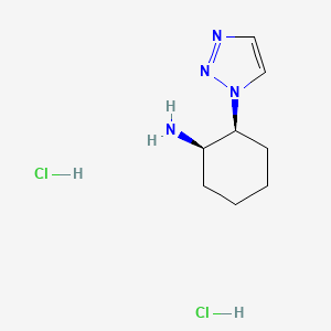 rac-(1R,2S)-2-(1H-1,2,3-triazol-1-yl)cyclohexan-1-aminedihydrochloride,cis