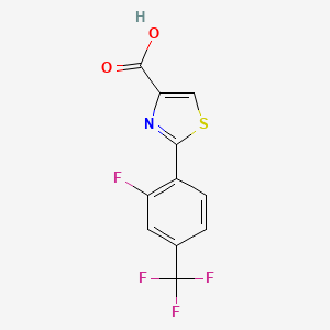 2-[2-Fluoro-4-(trifluoromethyl)phenyl]thiazole-4-carboxylic Acid