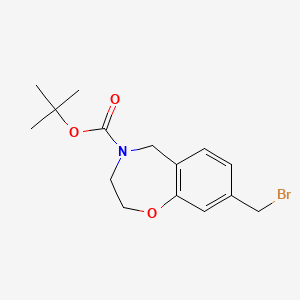 Tert-butyl 8-(bromomethyl)-2,3,4,5-tetrahydro-1,4-benzoxazepine-4-carboxylate