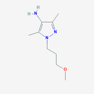 molecular formula C9H17N3O B13631189 1-(3-Methoxypropyl)-3,5-dimethyl-1h-pyrazol-4-amine 