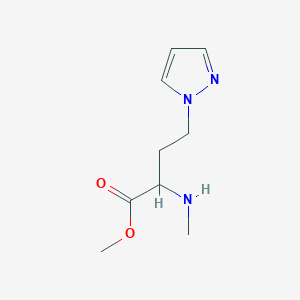 Methyl 2-(methylamino)-4-(1h-pyrazol-1-yl)butanoate