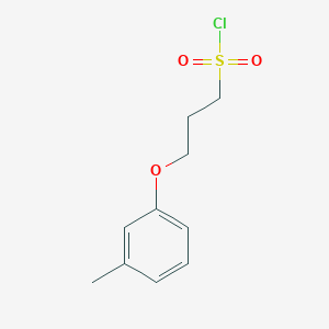 molecular formula C10H13ClO3S B13631201 3-(M-tolyloxy)propane-1-sulfonyl chloride 