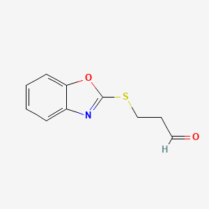 3-(Benzo[d]oxazol-2-ylthio)propanal