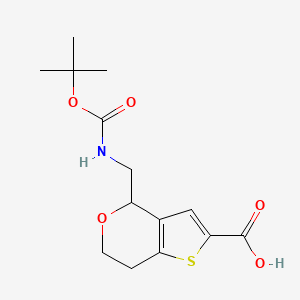 4-({[(tert-butoxy)carbonyl]amino}methyl)-4H,6H,7H-thieno[3,2-c]pyran-2-carboxylic acid