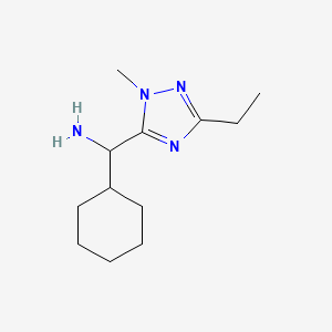 Cyclohexyl(3-ethyl-1-methyl-1h-1,2,4-triazol-5-yl)methanamine