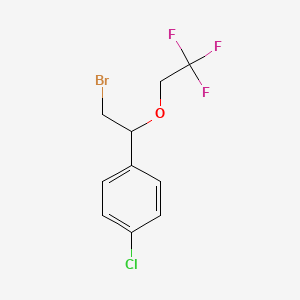 1-(2-Bromo-1-(2,2,2-trifluoroethoxy)ethyl)-4-chlorobenzene