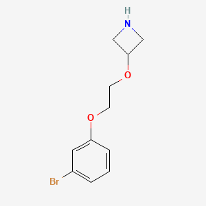 molecular formula C11H14BrNO2 B13631401 3-(2-(3-Bromophenoxy)ethoxy)azetidine 