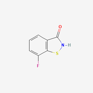 molecular formula C7H4FNOS B13631407 7-Fluoro-1,2-benzothiazol-3-one CAS No. 159803-13-1