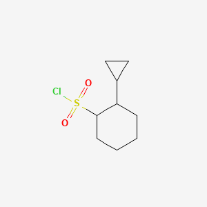 molecular formula C9H15ClO2S B13631438 2-Cyclopropylcyclohexane-1-sulfonyl chloride 