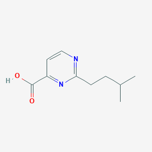 molecular formula C10H14N2O2 B13631470 2-Isopentylpyrimidine-4-carboxylic acid 