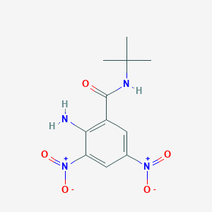 molecular formula C11H14N4O5 B1363148 2-Amino-N-(tert-butyl)-3,5-dinitrobenzamide 