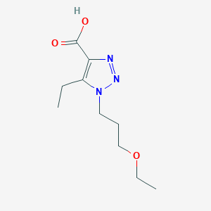 1-(3-Ethoxypropyl)-5-ethyl-1h-1,2,3-triazole-4-carboxylic acid