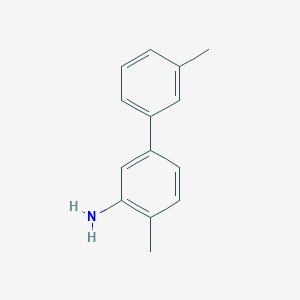 molecular formula C14H15N B13631499 3',4-Dimethyl-[1,1'-biphenyl]-3-amine 