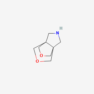 molecular formula C8H13NO2 B13631506 Tetrahydro-1H-3a,6a-(methanooxymethano)furo[3,4-c]pyrrole 