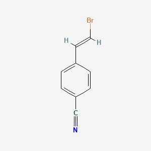 molecular formula C9H6BrN B13631508 4-(2-Bromoethenyl)benzonitrile 