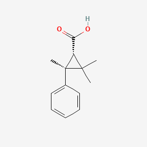 trans-2,2,3-Trimethyl-3-phenylcyclopropane-1-carboxylic acid