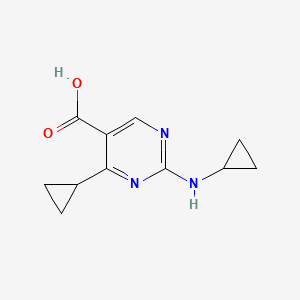 4-Cyclopropyl-2-(cyclopropylamino)pyrimidine-5-carboxylic acid