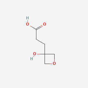 molecular formula C6H10O4 B13631537 3-(3-Hydroxyoxetan-3-yl)propanoic acid 