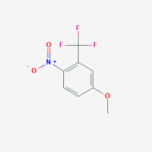 molecular formula C8H6F3NO3 B1363154 4-甲氧基-1-硝基-2-(三氟甲基)苯 CAS No. 344-39-8