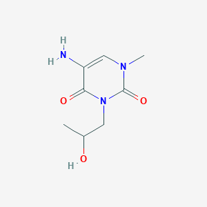 5-Amino-3-(2-hydroxypropyl)-1-methylpyrimidine-2,4(1h,3h)-dione