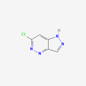 molecular formula C5H3ClN4 B13631578 6-chloro-1H-pyrazolo[4,3-c]pyridazine 