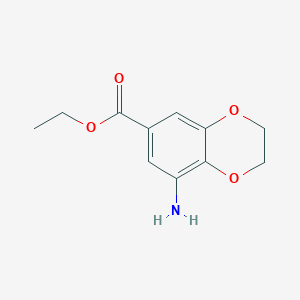 Ethyl 8-amino-2,3-dihydrobenzo[b][1,4]dioxine-6-carboxylate