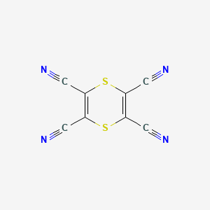 molecular formula C8N4S2 B1363159 1,4-Dithiin-2,3,5,6-tetracarbonitrile CAS No. 2448-55-7