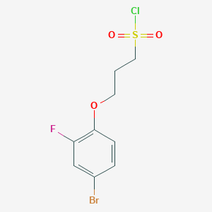 3-(4-Bromo-2-fluorophenoxy)propane-1-sulfonyl chloride