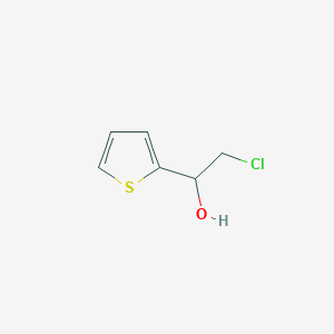 molecular formula C6H7ClOS B13631623 2-Chloro-1-thiophen-2-ylethanol 