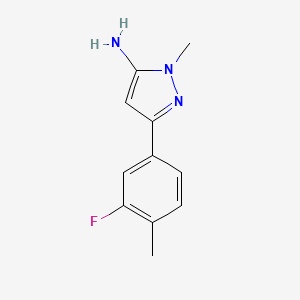 3-(3-Fluoro-4-methylphenyl)-1-methyl-1h-pyrazol-5-amine