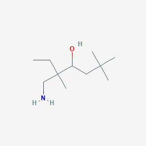 5-(Aminomethyl)-2,2,5-trimethylheptan-4-ol