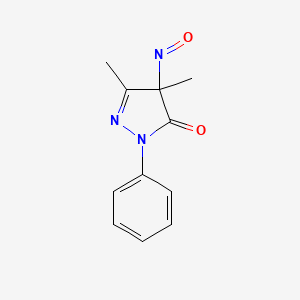 molecular formula C11H11N3O2 B1363164 1-Phenyl-3,4-dimethyl-4-nitroso-2-pyrazolin-5-one 
