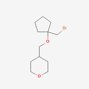 4-(((1-(Bromomethyl)cyclopentyl)oxy)methyl)tetrahydro-2h-pyran