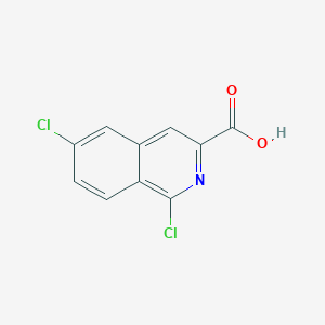 molecular formula C10H5Cl2NO2 B13631676 1,6-Dichloroisoquinoline-3-carboxylic acid 