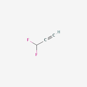 molecular formula C3H2F2 B13631754 1-Propyne, 3,3-difluoro- CAS No. 18371-25-0