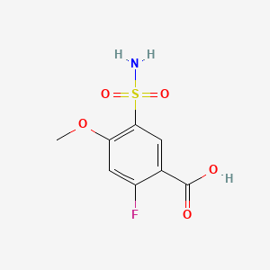 2-Fluoro-4-methoxy-5-sulfamoylbenzoicacid