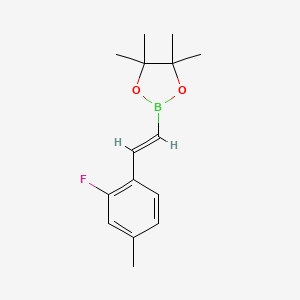 2-(2-Fluoro-4-methylstyryl)-4,4,5,5-tetramethyl-1,3,2-dioxaborolane