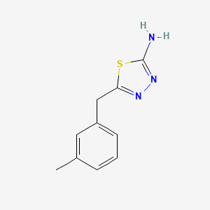 molecular formula C10H11N3S B1363179 5-(3-Methylbenzyl)-1,3,4-thiadiazol-2-amine CAS No. 39181-46-9