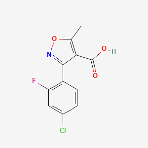 3-(4-Chloro-2-fluorophenyl)-5-methylisoxazole-4-carboxylic acid