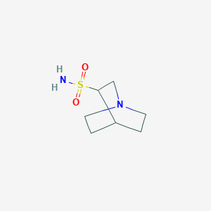 molecular formula C7H14N2O2S B13631799 1-Azabicyclo[2.2.2]octane-3-sulfonamide 